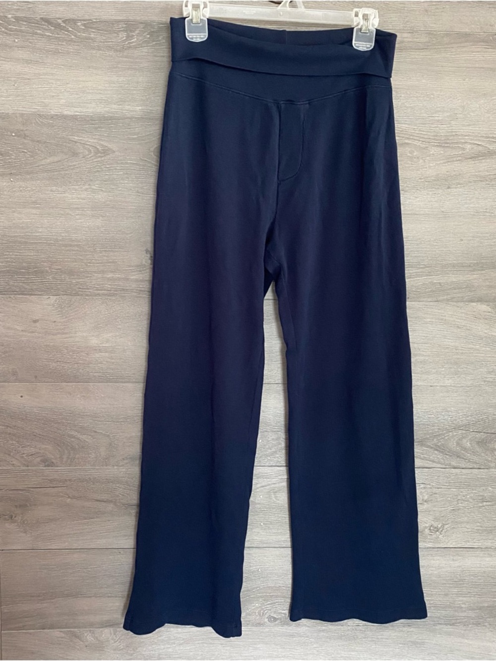 Maison Wheat Navy Waffle Pants